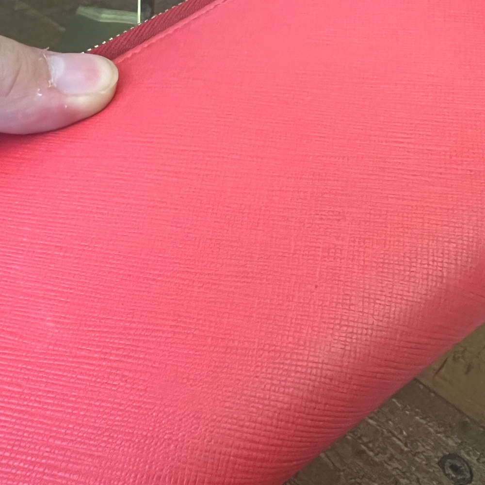 MCM Vibrant Red and Orange Zipparound Wallet - Picture 3 of 7
